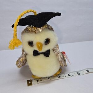 Retired TY Beanie Baby - SMARTER the 2002 Owl (6.5 inch)